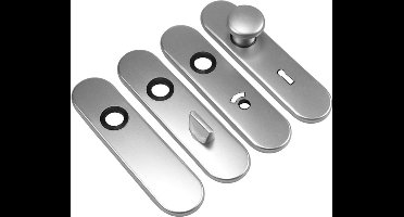 Ami Kortschild - ovaal - 177x44x6,5mm - WC 55/8 - aluminium F-1