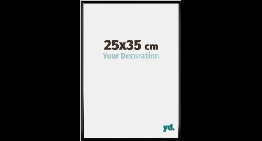 Your Decoration - Fotolijst 25x35 cm - Kunststof - Zwart Hoogglans - Bordeaux