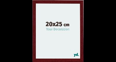 Your Decoration - Fotolijst 20x25 cm - MDF - Wijnrood Geveegd - Mura