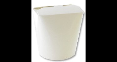 Bak | Karton + PE | 750ml | 26oz | oosterse maaltijdbak | wit | 500 stuks