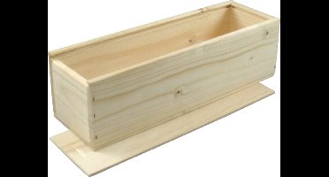 Wijnkist Magnum voor 1 fles 360x115x105mm met schuifdeksel