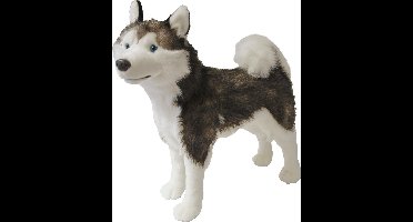 Boony Natural Decoration pluche husky 53 cm staandGebr. de Boon