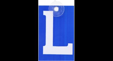 ProPlus L-plaat met zuignap - eenvoudig te bevestigen - 16 x 10 cm - blauw/wit