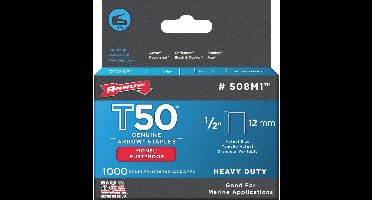 Arrow - Heavy Duty Nieten - T50 1/2 12mm - Monel/Rustproof - 1000 stuks