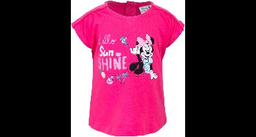 Disney Baby Minnie Mouse baby shirt, roze, met opdruk : Hello Sunshine, maat 68