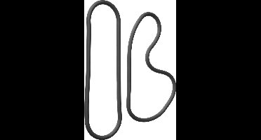 PerfectFitBrand - XPlay Silicone Slim Wrap Ring - Cockring / Ball Strap - 38 cm black