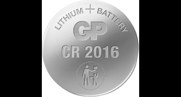 GP Batterij CR 2016 - Knoopcel - Lithium - 3Volt - 1 STUK(S)