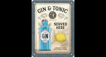 Wandbord - Gin Tonic Served Here