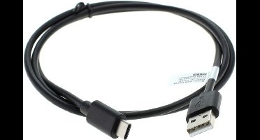 USB C naar USB A kabel - Data en laadkabel - 1 meter - Zwart