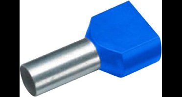 Cimco 18 2476 Dubbele adereindhuls 2.50 mm² Deels geïsoleerd Blauw 100 stuk(s)