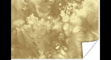 Poster Goud - Verf - Abstract - 30x20 cm