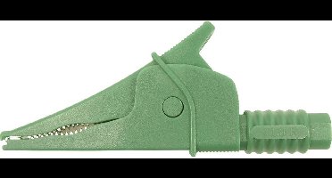Cliff Croc Clip Veiligheids-krokodilklem Steekaansluiting 4 mm CAT III 1000 V Groen