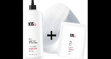Snow white set LARGE 9 blondeerpoeder | KIS - (500gr snowwhite & 1L waterstofperoxide)