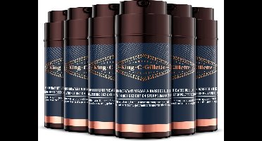 King C. Gillette - Hydraterende Gezicht en Stoppelbaard Crème - Voordeelverpakking 6 x 100ml
