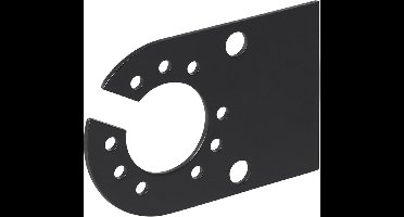 ProPlus Stekkerdooshouder - Metaal - 12 x 8 cm - Zwart - Voor 7 en 13 polige stekkerdoos