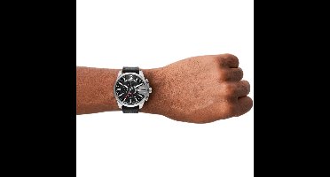 Diesel Baby Chief DZ4592 Horloge - Leer - Zwart - Ø 43 mm