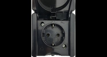 Kopp - ProAQA - combinatie stopcontact/schakelaar zwart