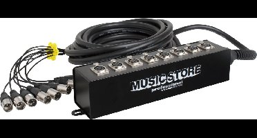 MUSIC STORE Multicore 8xXLR, 10m, Stagebox - Multicore kabel