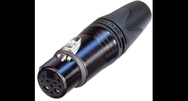 Neutrik NC10FXX-14-B XLR-connector Koppeling, recht Aantal polen: 10 Zwart 1 stuk(s)
