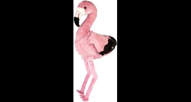 Grote pluche roze flamingo knuffel 74 cm - Vogel knuffels - Speelgoed voor kinderen