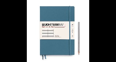 Leuchtturm 1917- Hardcover- B5- 18 x 25.5 cm- Notitieboek - Stone Blue - Lijn