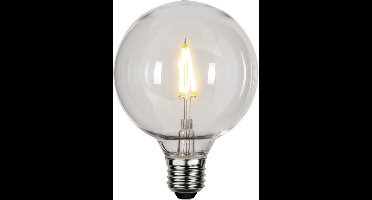 Prikkabel - G95 bol - E27 - 0.6W - Extra Warm Wit - 2700K - Filament - Helder