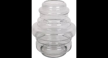 Present Time Vaas Distinct - Glas Donkergrijs - Ø20x25cm - Modern