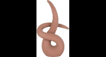 Present Time Ornament Abstract Art Knot - Terracotta - Modern