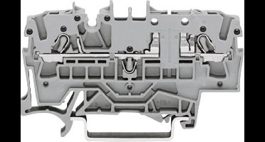 WAGO 2002-1661 Basisklem 5.20 mm Spanveer Toewijzing: L Grijs 1 stuk(s)