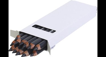 Edu Jumbo Kleurpotlood, dikte 10 mm, vulling 6,25 mm, zwart, 12 stuk