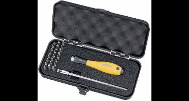 Wiha Wisselklingset 26-delig Plat, Kruiskop Phillips, Binnen-Torx, Inbus ESD