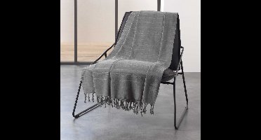 Wicotex - Plaid - Dekens - Lilia - Afmeting 180x220 cm grijs - Zomer plaid