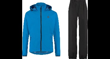 GO Regenpak Essential Dames & Heren - Blauw - L - Waterdicht & Ademend