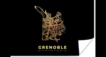 Poster Frankrijk – Stadskaart – Kaart - Plattegrond – Grenoble - 30x20 cm
