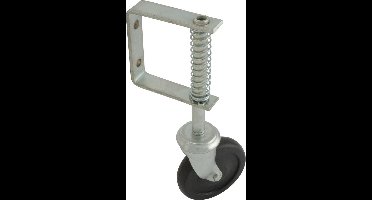 Waelbers Hekwiel Veerbelast – Zwenkwiel 100 mm voor Zware Hekken – Geschikt voor Buiten – Verzinkt Staal met TPR Wiel