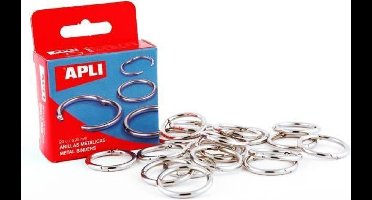 APLI Doos met 10 metalen bindringen 46 mm