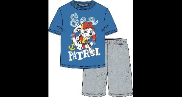 Paw Patrol pyjama - blauw - grijs - maat 128 / 8 jaar
