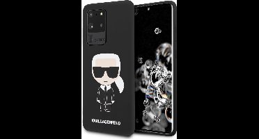 Zwart hoesje van Karl Lagerfeld - Backcover - Samsung Galaxy S20 Ultra - KLHCS69SLFKBK