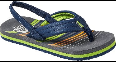 Reef Little Ahi Jongens Slippers - Stripe Green - Maat 19/20