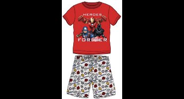 Marvel Avengers pyjama - rood - grijs - maat 104 / 4 jaar