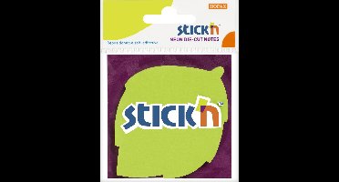 Stick'n Sticky blad notes - 70 x 70mm - Neon groen - Sticky note met vorm - 50 blaadjes