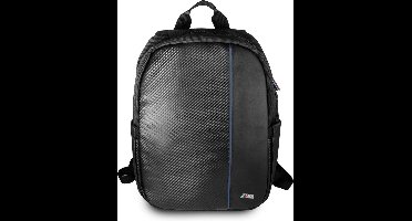 BMW Carbon Navy Stripe 16 inch laptoprugzak - zwart
