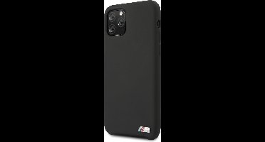 Zwart hoesje BMW - Backcover - Silicone - iPhone 11 Pro Max - Logo M - BMHCN65MSILBK