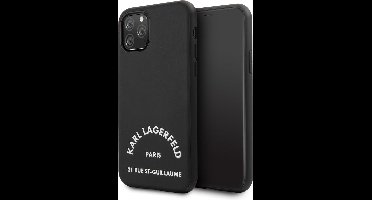 Zwart hoesje van Karl Lagerfeld - Backcover - Rue St Guillaume - iPhone 11 Pro Max - Original - KLHCN65NYBK