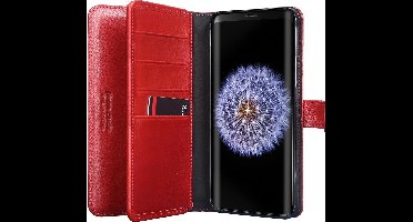 Pierre Cardin Rood hoesje Galaxy S9 Plus - Book Case - Stijlvol - Leer - Luxe cover
