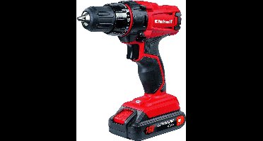 Einhell Accu Boor-/Schroefmachine TC-CD 18-2 Li 2B - 18 V/1.5 Ah/Li-Ion - 38 Nm - 0-350/0-1.250 t/min - 10 mm snelspanboorkop - Incl. Transport-/Opbergkoffer, 2x 1.5 Ah accu en lader