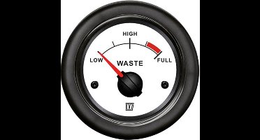 VETUS WASTW witte Vuilwatermeter 12/24V