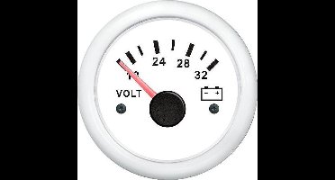 FES Marine voltmeter 24 volt - wit
