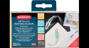 Derwent - Metallic Paint 12 Pan Palette (603058)