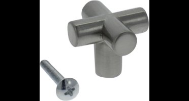Starx Knop plus - 25mm - RVS-kleur
